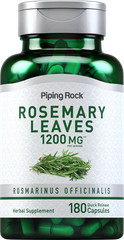 Rosemary Leaves 1200mg | 180 Capsules | Non-GMO, Gluten Free | by Piping Rock