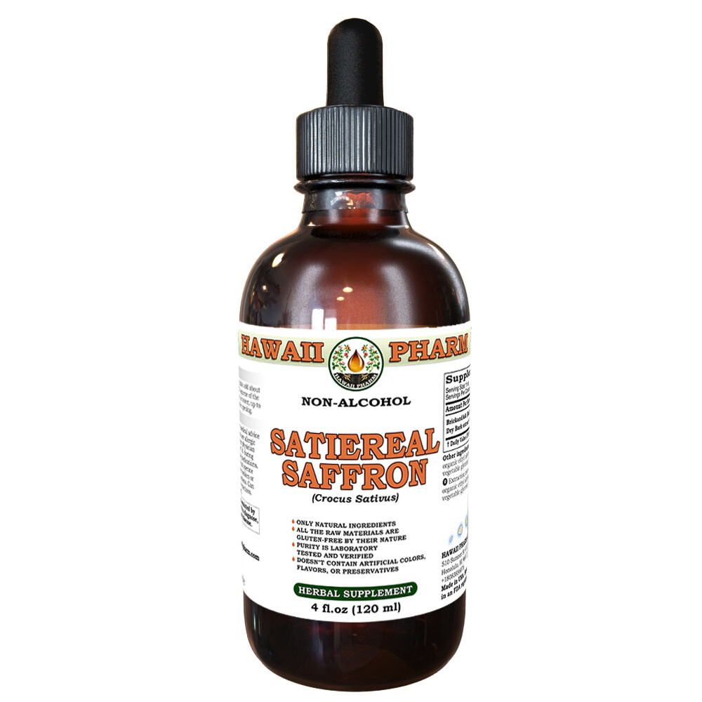 Satiereal Saffron (Crocus Sativus) Organic Dried Stigmas Liquid Extract