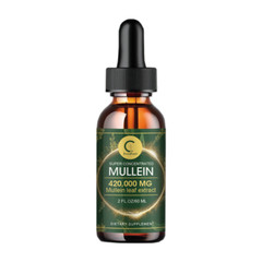 Mullein Leaf Liquid Drops Support Lung Cleanse Respiratory Function 2 fl oz