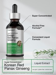 Korean Red Ginseng | 2 fl oz Liquid Extract | Panax | Vegetarian | by Horbaach