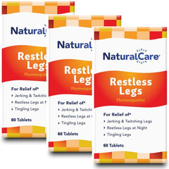 Natural Care Restless Legs Homeopathic 60 Tabs Each (Pack of 3)