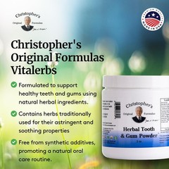 Christopher’s Herbal Tooth & Gum Powder – Non-Synthetic Oral Care Excellence