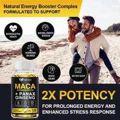 Maca Root Capsules 10000mg, Peruvian Maca Extract for Men & Women 240 Capsules
