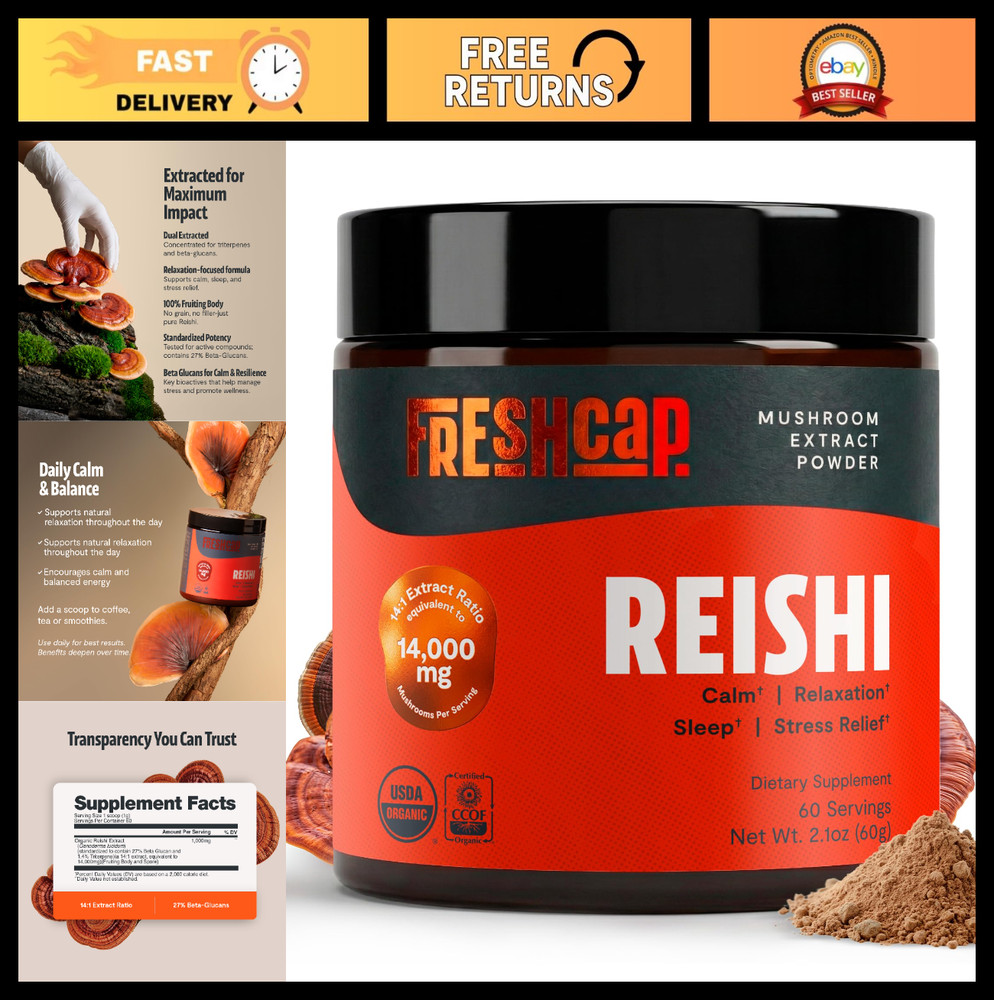 Organic Cordyceps Powder 10:1 Extract – Boost Energy & Endurance – 60 Servings