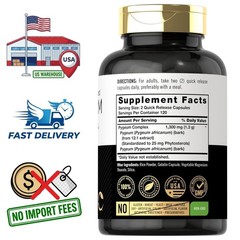 Pygeum Africanum Bark Extract 4000mg | 200 Capsules | 200 Day Supply
