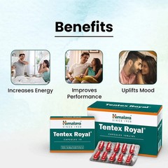 Himalaya Tentex Royal Capsules for Men – 20 Capsules FREE Shipping Worldwide,