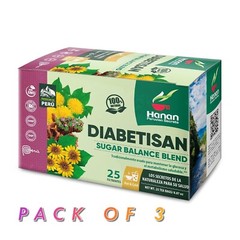 Hanan Peruvian Deabetisan Combo x 3 Herbal Tea – 100% Natural Sugar 75 Teabags