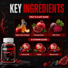 HORSE GELATIN Gummies, -Body Wellness, Daily Fuel – Unleashed Men The Beast