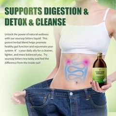 Soursop Bitters Liquid with Black Seed, Turmeric & Moringa-Pure 15 in 1 Herb Sou