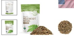 Organic Mugwort Herb 4oz – Cut & Sifted in Resealable Bag for Freshness
