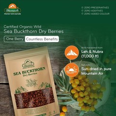 Biosash Sea Buckthorn Dry Berries 100g Herbal Sun Dried Himalayan Berries