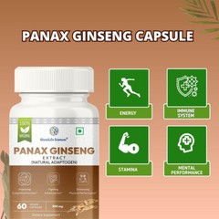 12 x 60 Korean Red Panax Ginseng Extract Root Ginsenosides 500mg Capsule