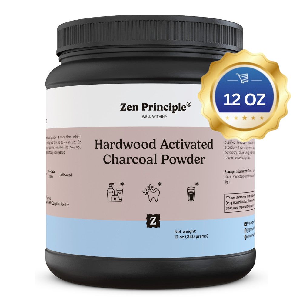 Activated Charcoal Powder 100% USA Hardwood Trees. Teeth Whitening. 12 oz
