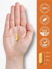 Turmeric Curcumin with Bioperine | 500 mg | 180 Capsules | by Carlyle