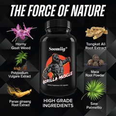 Gorilla Muscle Supplement Endurance, Libido & Muscle Support,Energy Booster