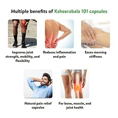 Kerala Ayurveda Ksheerabala 101 Avarti 100 Capsules Joint Wellness Free shipping