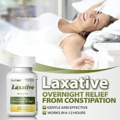 HealthA2Z Laxative Bisacodyl 5mg | 250 Counts | Gentle 250 Count (Pack of 1)