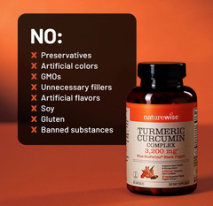 Turmeric Curcumin with Black Pepper BioPerine Antioxidant 3200mg 90 Capsules