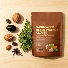 VivoNu Wormwood Black Walnut Cloves–Natural Cleanse & Metabolism, 240 Softgels