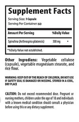 Organic SPIRULINA 500mg 100% Plant-Based Dietary Powder Vitamin B-9 2Bott