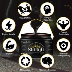 Pure 100% Himalayan Shilajit, Soft Resin, Organic, Extremely Potent Fulvic Acid