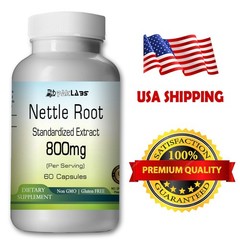 Stinging Nettle Root 800mg Serving Standardized Extract Urtica Dioica Capsules/