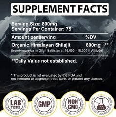 Pure 100% Himalayan Shilajit, Soft Resin, Organic, Extremely Potent, Fulvic Acid
