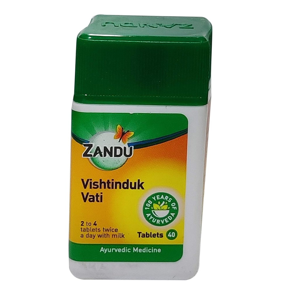 Zandu Vishtinduk Vati 2 x 40 (80) Tabs Free Ship