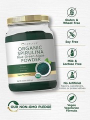 Organic Spirulina Powder | 2.2 lbs | Blue Green Algae | Superfood | by Carlyle