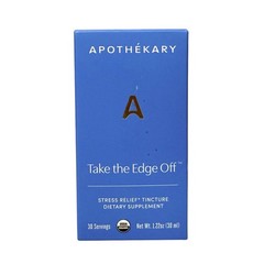 Apothekary Take the Edge Off Stress Relief Tincture 1.22 oz 30 Servings Exp 3/27