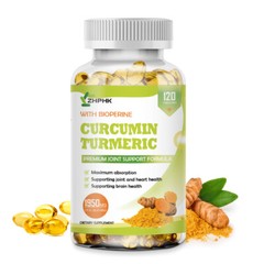 Turmeric Curcumin Highest Potency 95% 1950mg with BioPerine Black Pepper Extract