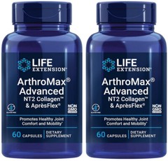 ARTHROMAX ADVANCED NT2 COLLAGEN APRESFLEX 120 Vegetarian Capsules LIFE EXTENSION