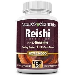 Reishi Mushroom 10: 1 Extract – 1,000 mg per serving with Magnesium & L-Theanine