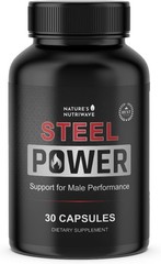 Male Performance supplement- Steel Power L-Citrulline, L-Carnitine, Maca 30 caps
