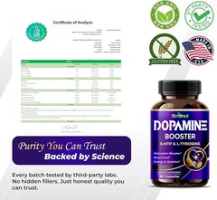 5-HTP L-Tyrosine with Magnesium + L-Theanine – 14,285mg Energy, Stamina,…