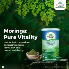 Organic India Moringa Powder Helps Boost Energy Levels Improves Stamina 100g