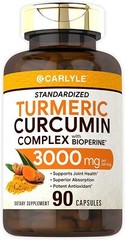 Turmeric Curcumin 3000 Mg With Bioperine Black Pepper Joint Support, 90 Caps