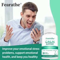 Calm Support Soothing Stress Support Supplement | 30/60/120 Veggie Caps
