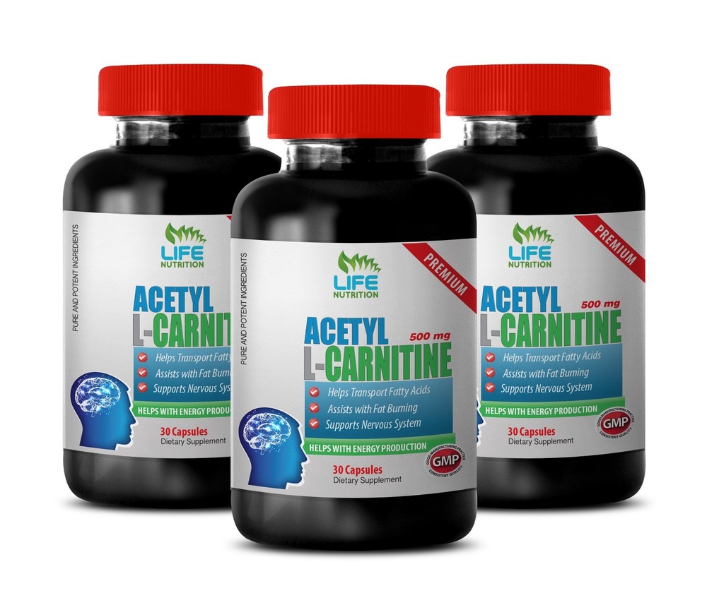 Appetite Suppressant Caps – Acetyl L-Carnitine 500mg – Carnitine Supplement 3B