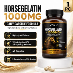 Horse Gelatin 1000MG Capsules – Hydrolyzed Gelatin Complex