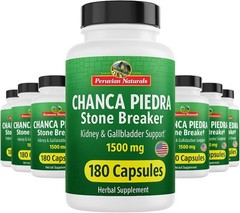 Chanca Piedra Stone Breaker Capsules Kidney Stones Dissolver from Peru 12-Pack