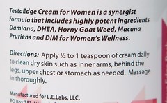 LIBIDO EDGE LABS TESTAEDGE TESTOSTERONE BOOSTER CREAM GEL WOMEN Anti-Aging