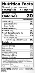 Better Body Foods Organic Cacao Powder Unsweetened Antioxidant USDA Organic 1 lb
