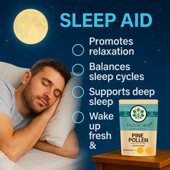 Pine Pollen Capsule, 8000mg-(99% Cracked Cell)-Testosterone & Sleep Aid-180Caps
