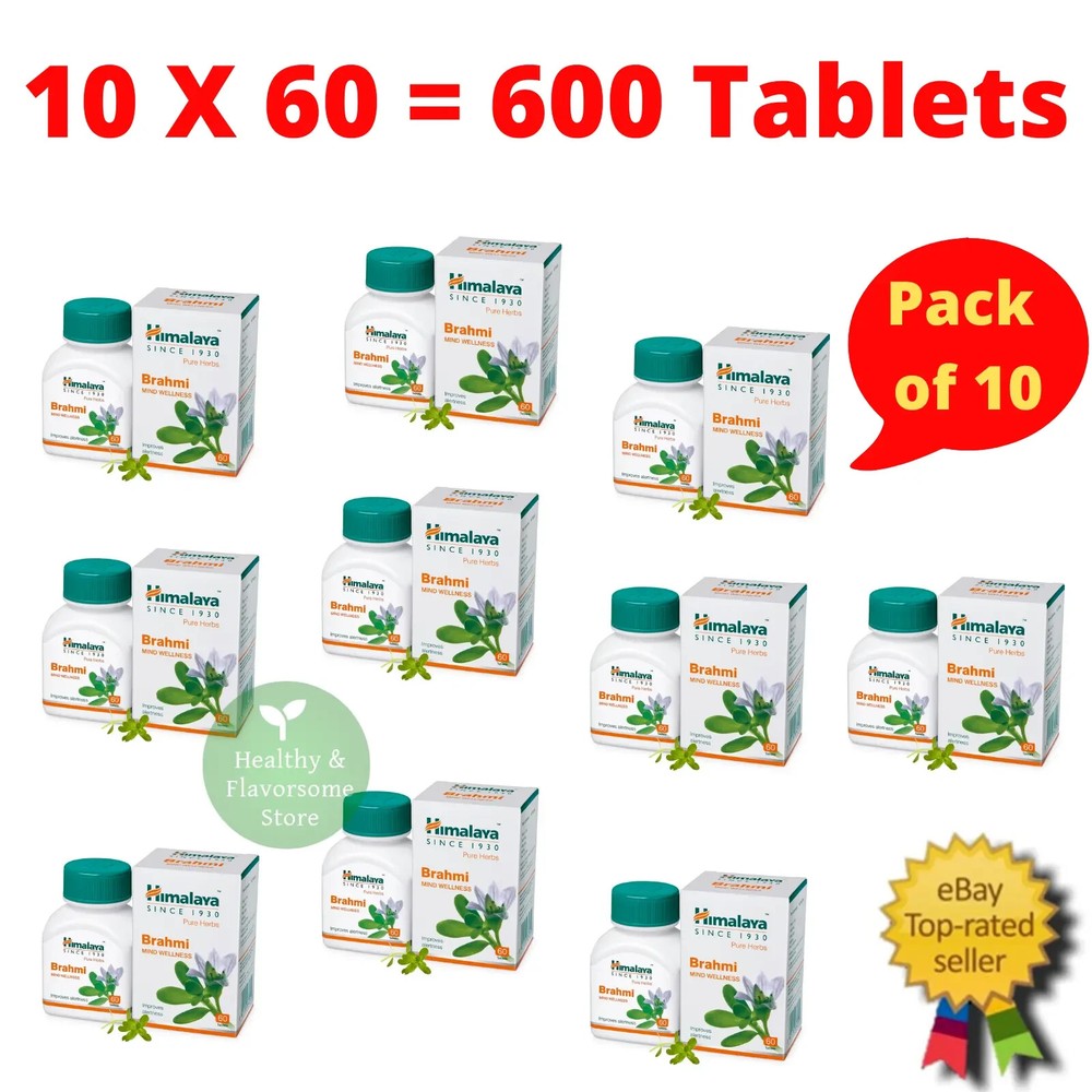 10 X Himalaya Brahmi Tablets Very Fast Free Shipping 100% money Back! Exp 2027