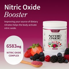 SNAP Nitric Oxide Booster Organic Beets Powder for Stamina Circulation Strength