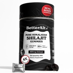 Better Alt Pure Himalayan Shilajit Gummies with 100% 60 Count (Pack of 1)