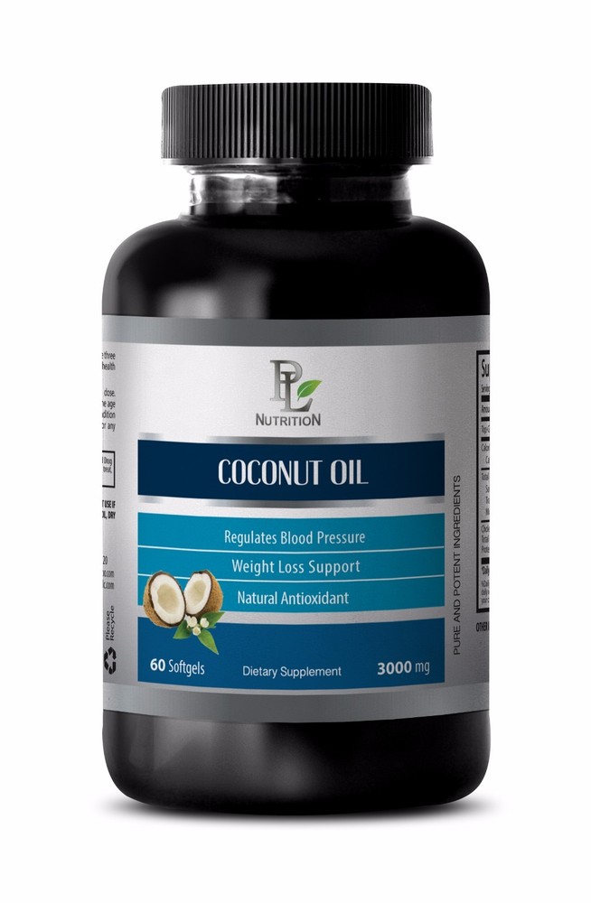 Coconut oil pills-COCONUT OIL 3000 mg-Prevents premature aging of your skin- 1B