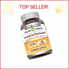 Amazing Formulas Turmeric Curcumin with Bioperine Supplement | 2250 Mg per Servi