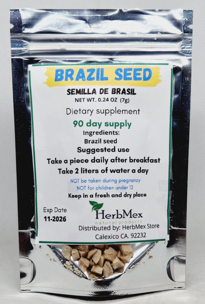 Brazil seed for 90 days supply semilla de brasil 3 months supply 100% natural